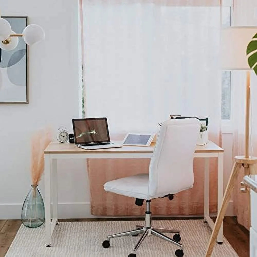 55.1" Computer Writing Desk with Sturdy Metal Frame U708220