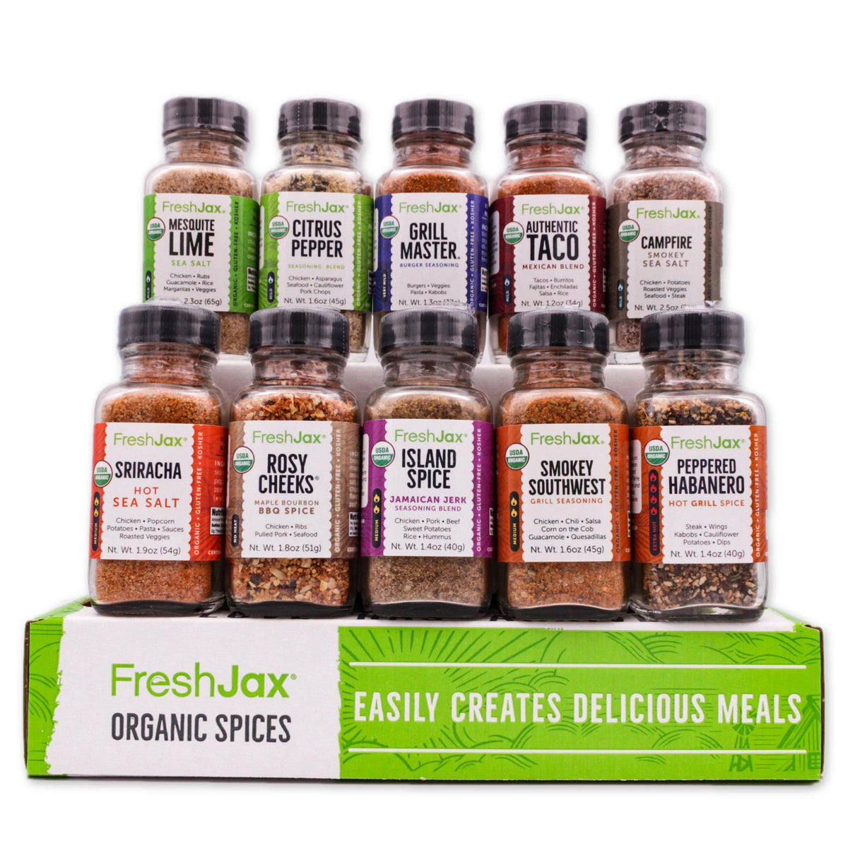 Organic Gourmet Spice Gift Set, 10 Spice L988