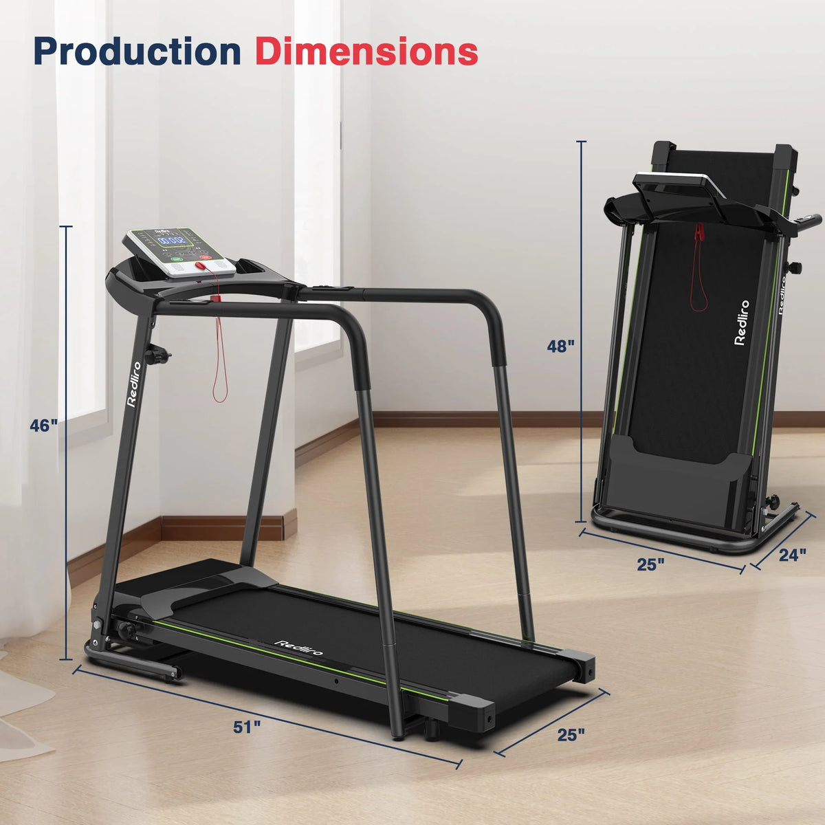 Folding Treadmill Walking Machine 2.25HP Q955772