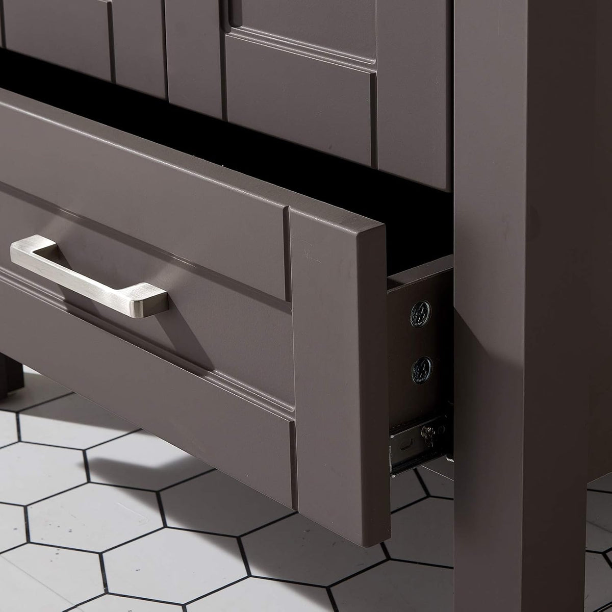 Grey 24 Inch Bathroom Vanity with Sink Q782683