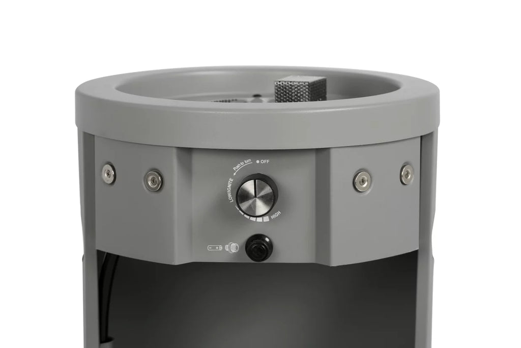 28-inch Tall Propane Gas Outdoor Fire Pit, Matte Black T642574