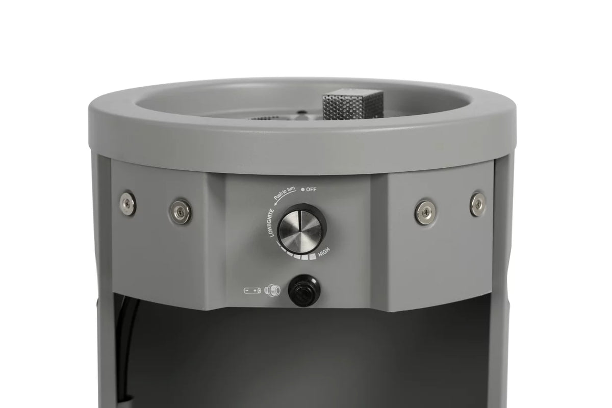 28-inch Tall Propane Gas Outdoor Fire Pit, Matte Black T642574