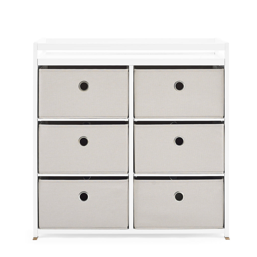 Changing Table with Fabric Bins K84148