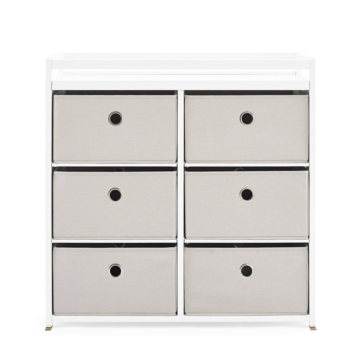 Changing Table with Fabric Bins K84148