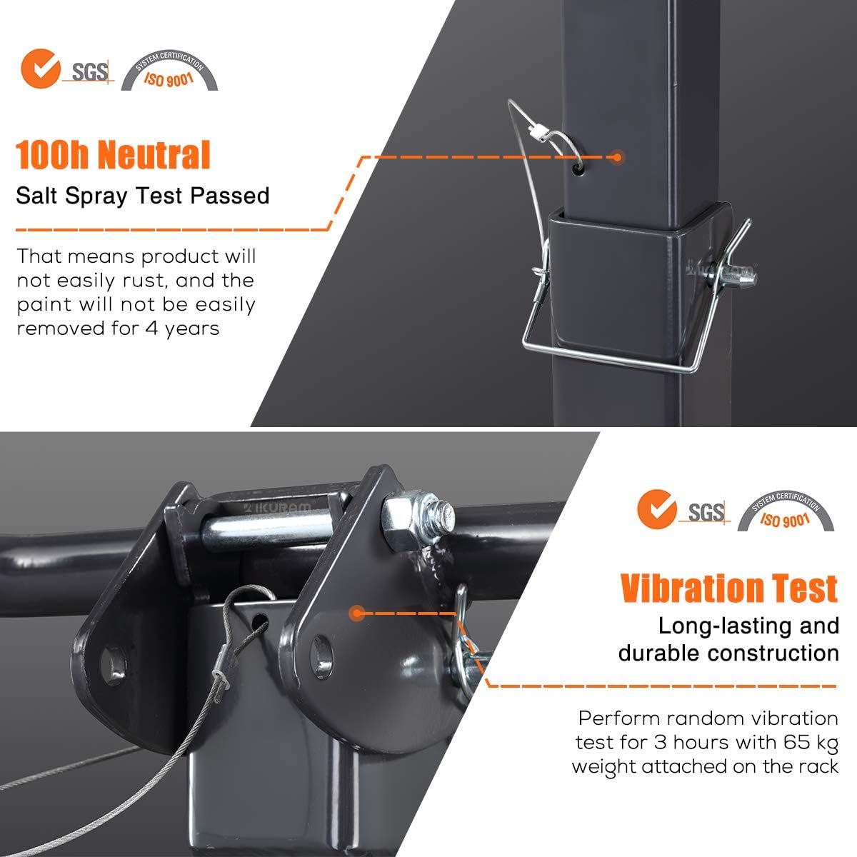 4 Bike Hitch Mount Foldable Bicycle Rack Y99795