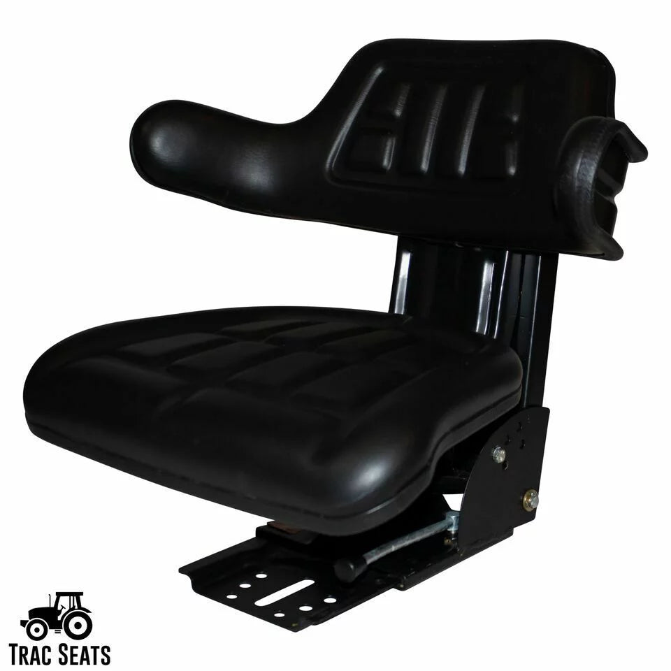 Black Tractor Suspension Seat M986
