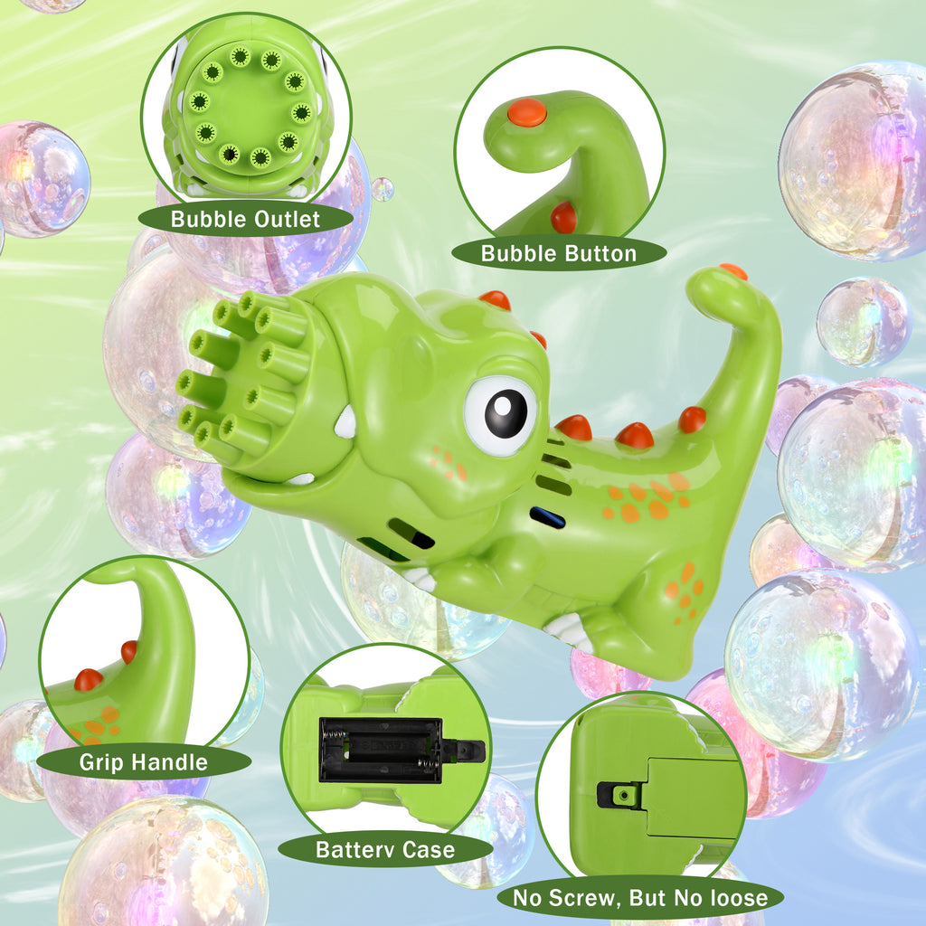 2PACK Bubble Gun Bubble Machine Handheld Bubble Maker with Bubble Solution & Tray A42485