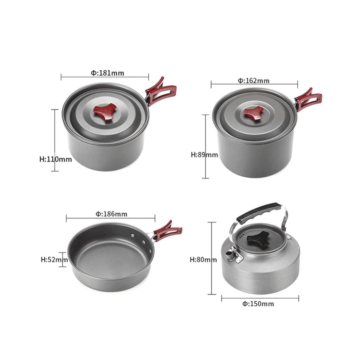 Camping Cookware Non Stick for Campfire O424761
