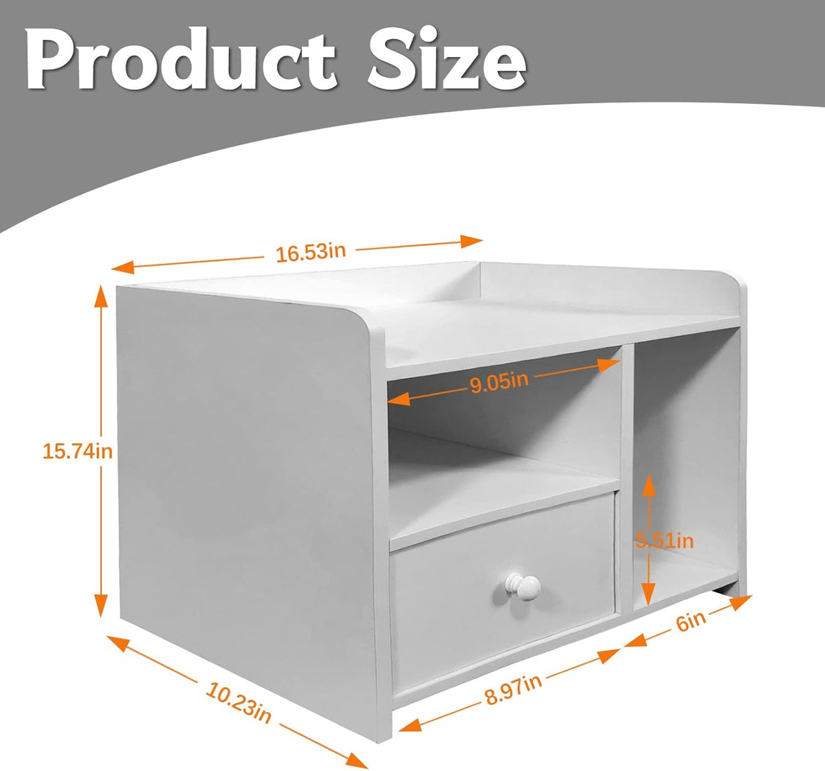 White 2 Drawer Wood Nightstand I710