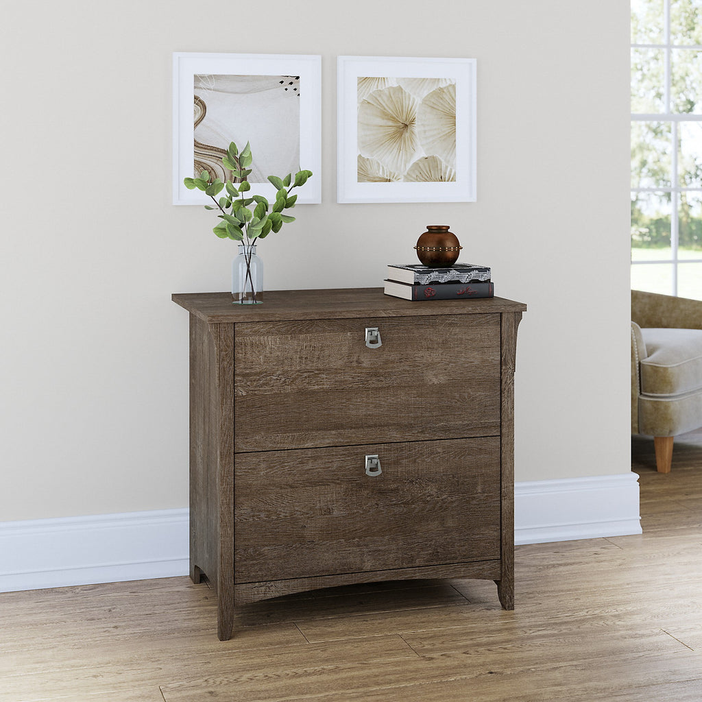 2 Drawer Ash Brown Lateral File Cabinet H7882