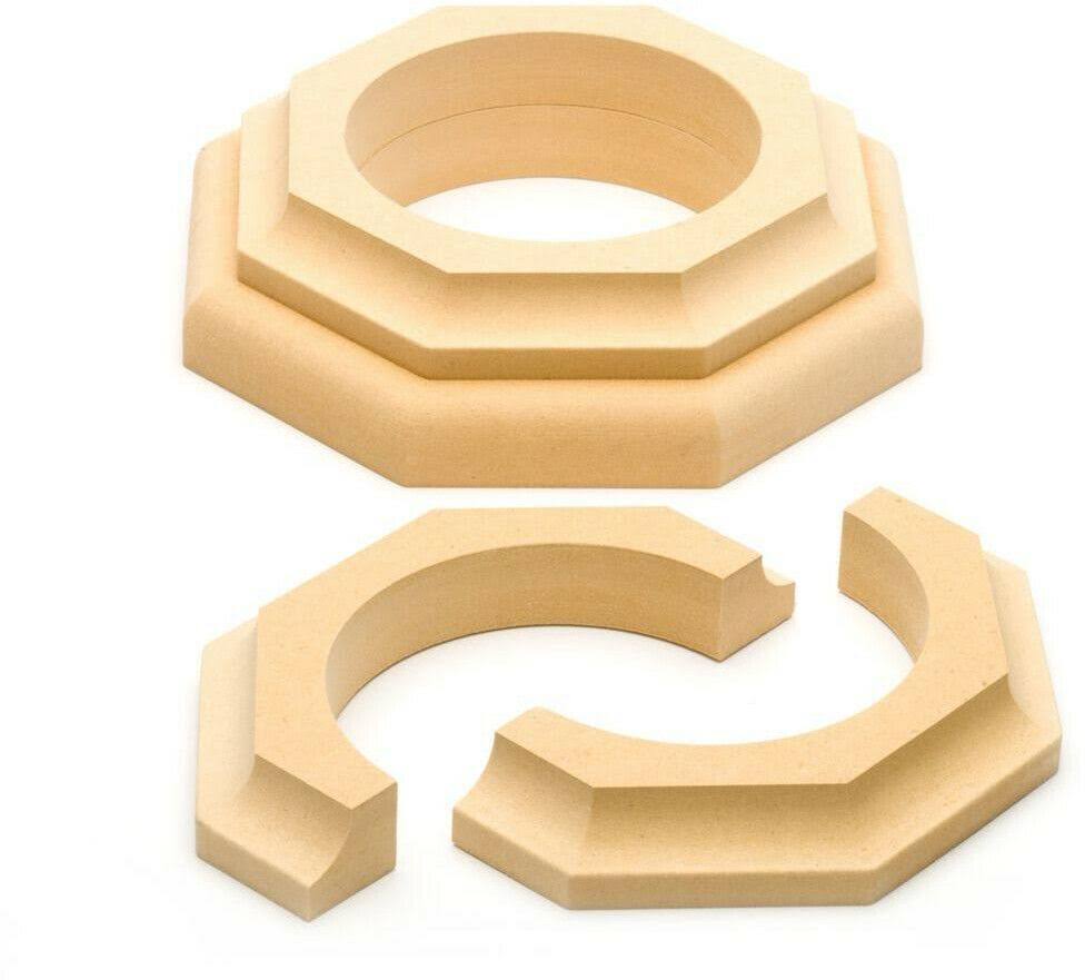 4 in. Dia Paintable MDF Cap and Base Set V634