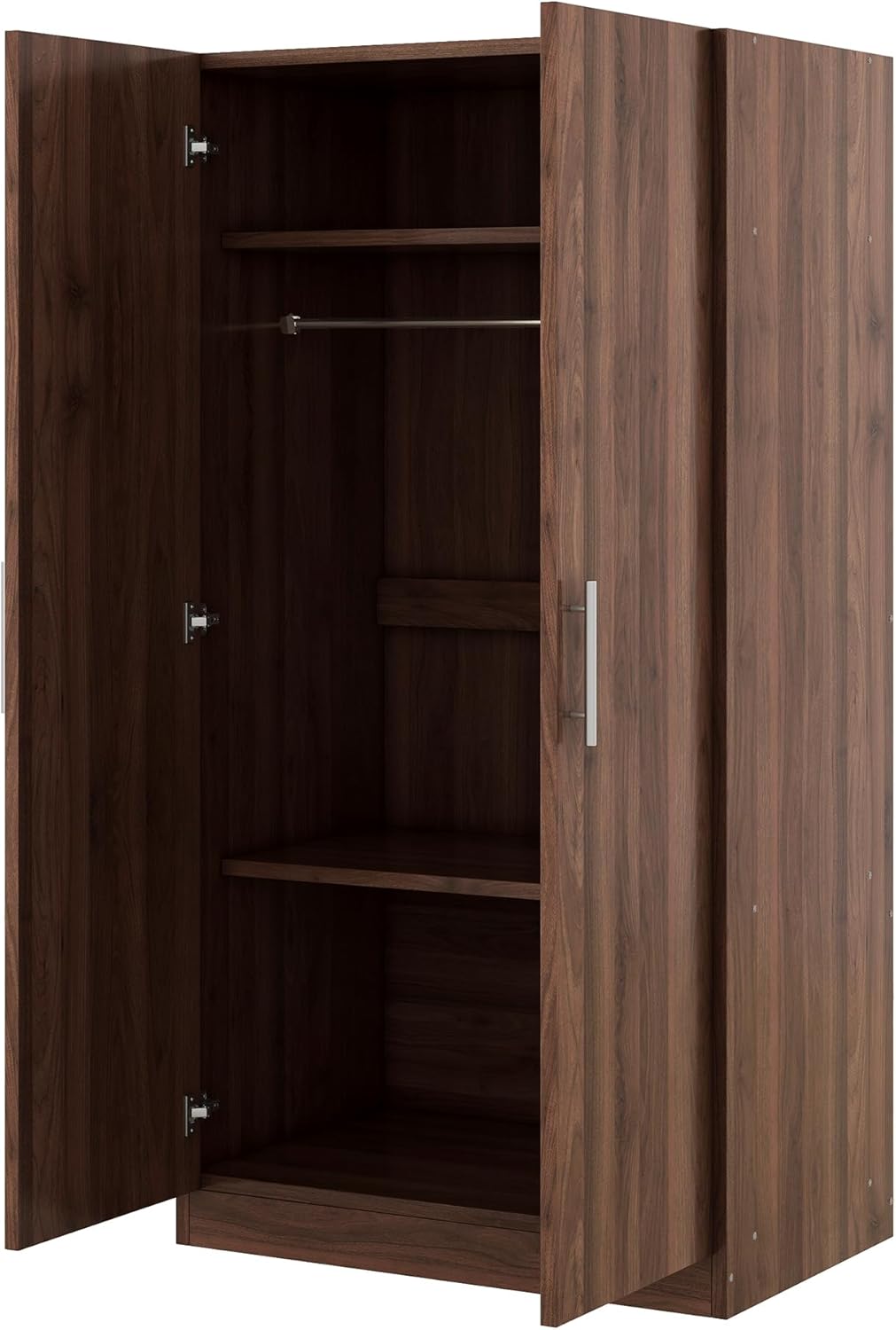 2-Door Wooden Wardrobe Armoire with 3 Storage Shelves H933