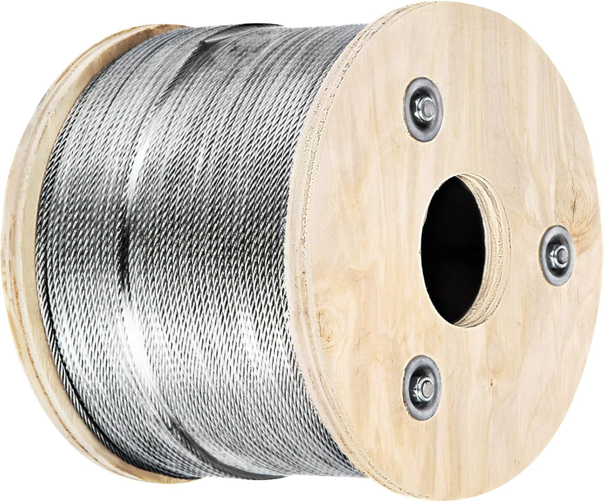 Stainless Steel Cable Railing 1/8 x 500 ft 316 Marine Grade Pack of 2 L8371