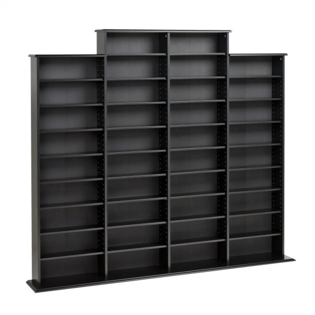 Black CD DVD Wall Media Storage Rack L52792