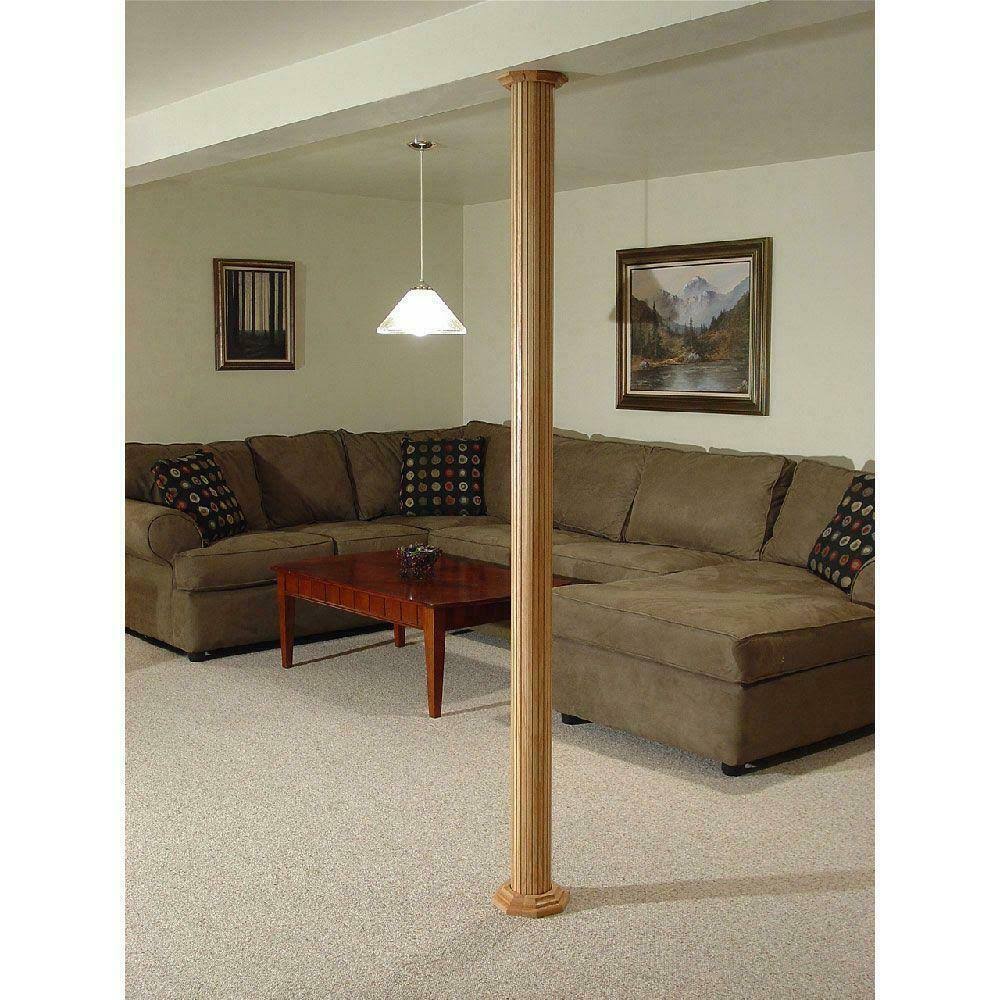 4 in. Dia Paintable MDF Cap and Base Set V634