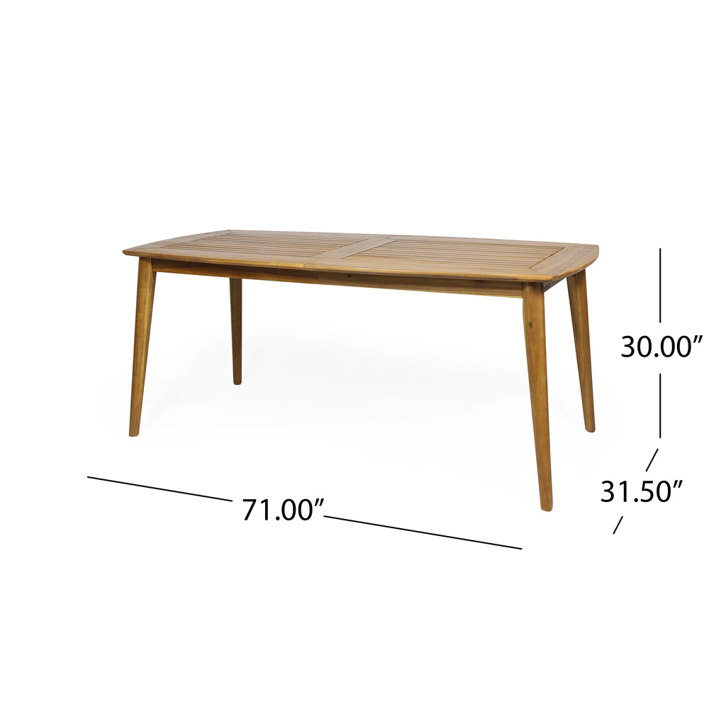 Acacia Wood Rectangular Dining Table M29241