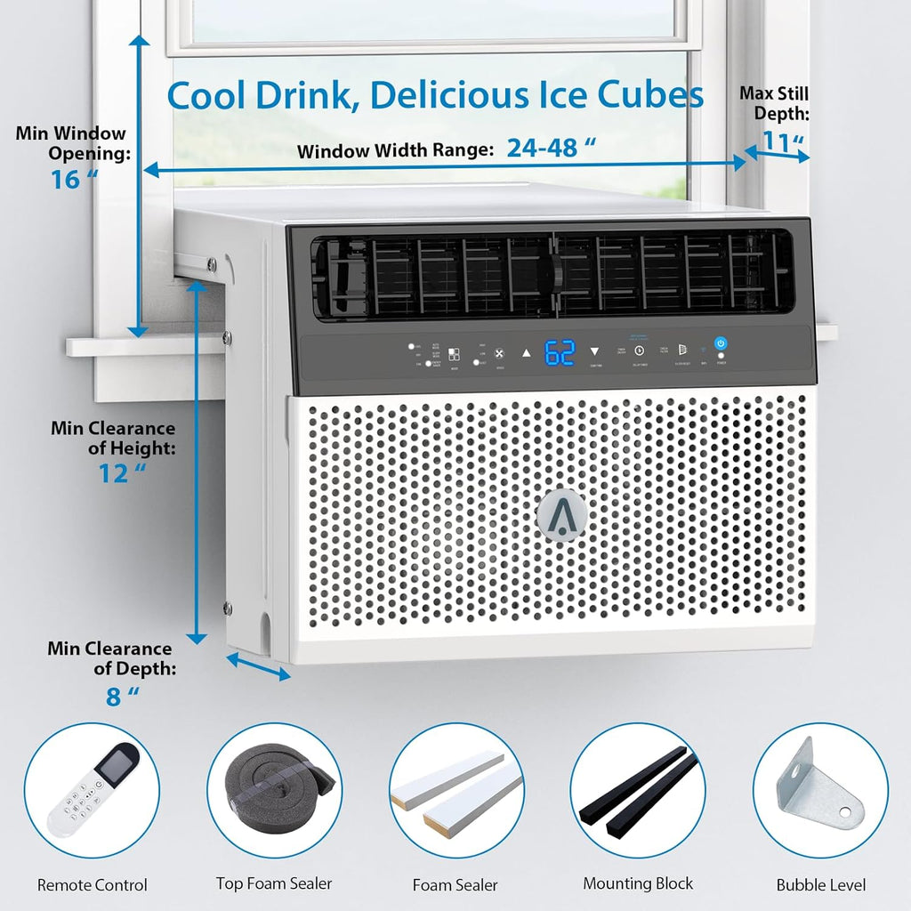 U-Shaped Window Air Conditioner, 6000BTU F8138
