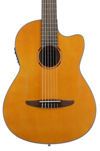 NTX3 Cutaway Acoustic-Electric Nylon-String Classical Guitar With Reinforced Carrying Bag Natural B906