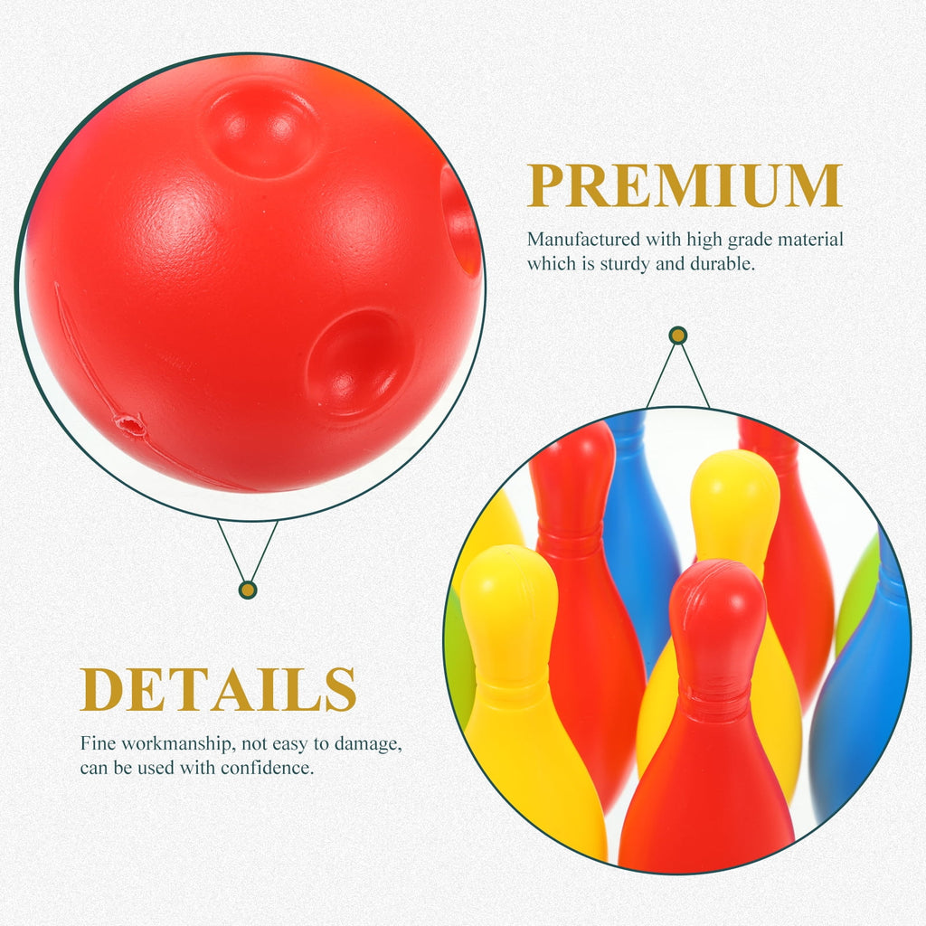 Bowling Kids Outdoor Backyard Games Childrens Play Sets Playdough R417