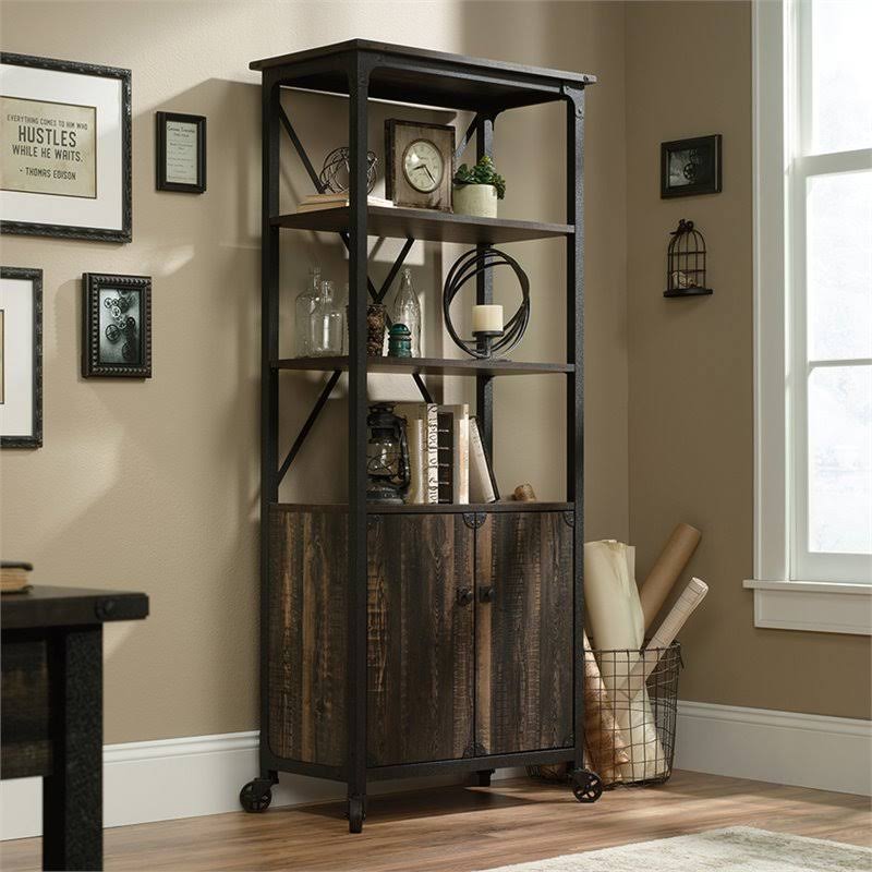 3-Shelf Metal Frame Mobile Bookcase H231