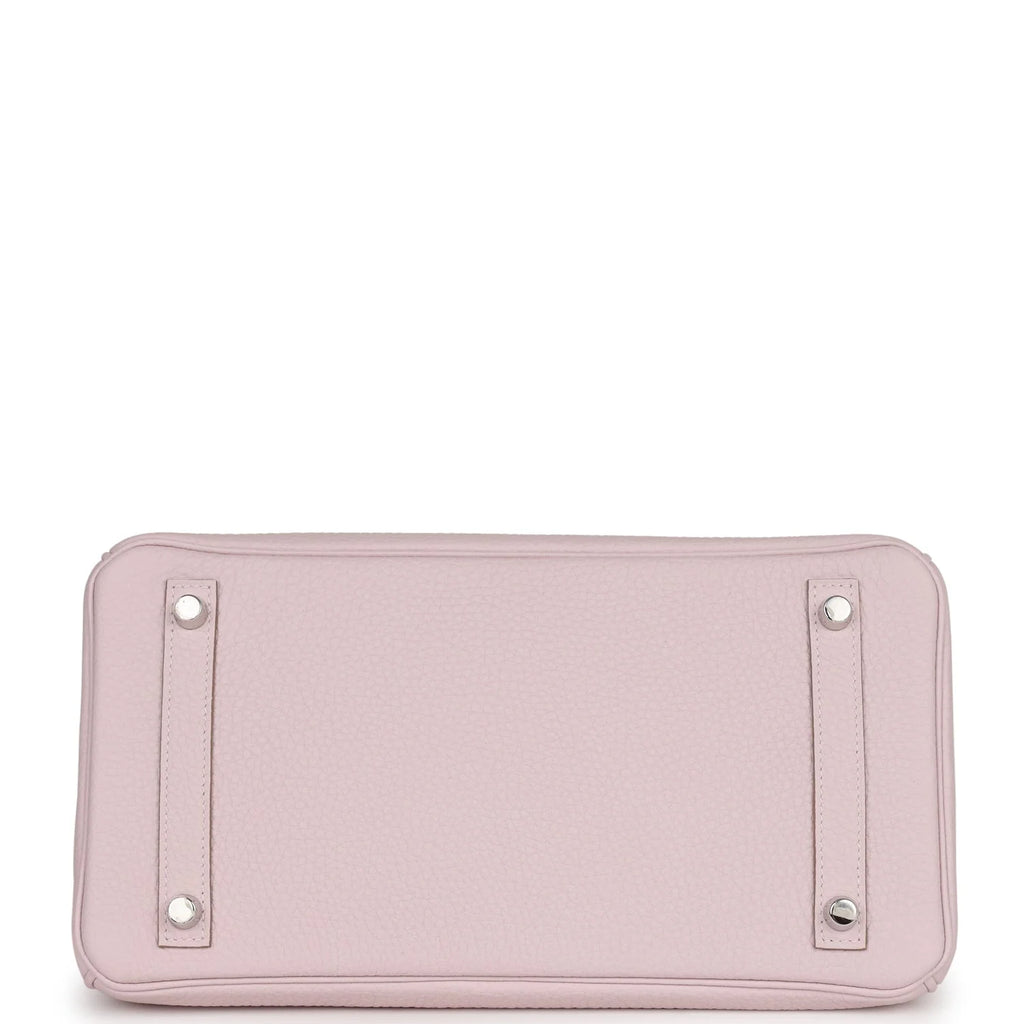 Mauve Pale Clemence Palladium Hardware Bag S19862