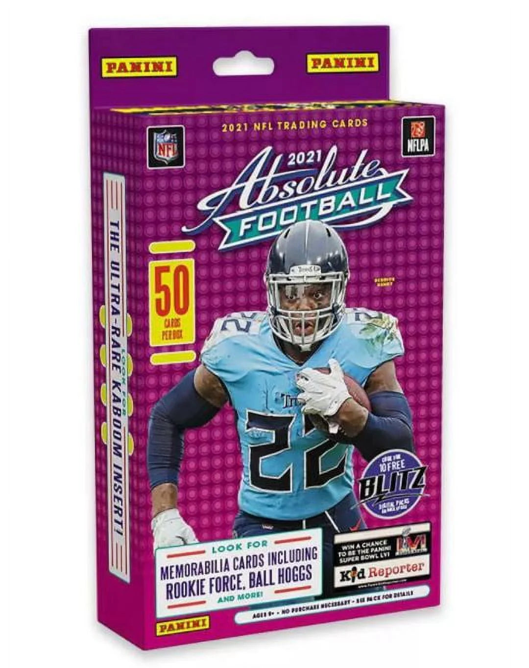 NFL Absolute Football Trading Card Hanger Box 50 Cards V86542