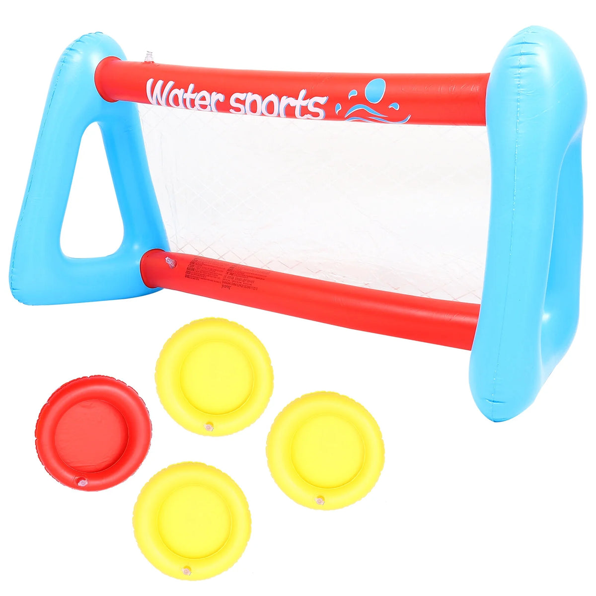 Inflatable Pool Float Set with Volleyball Net and Volleyballs Z394301