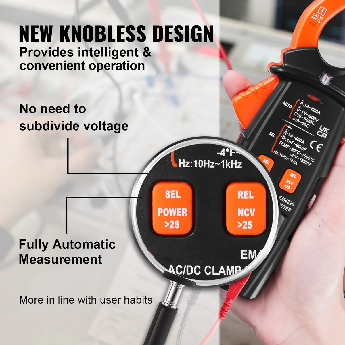 6000 Counts True RMS Digital Clamp Meter O73067