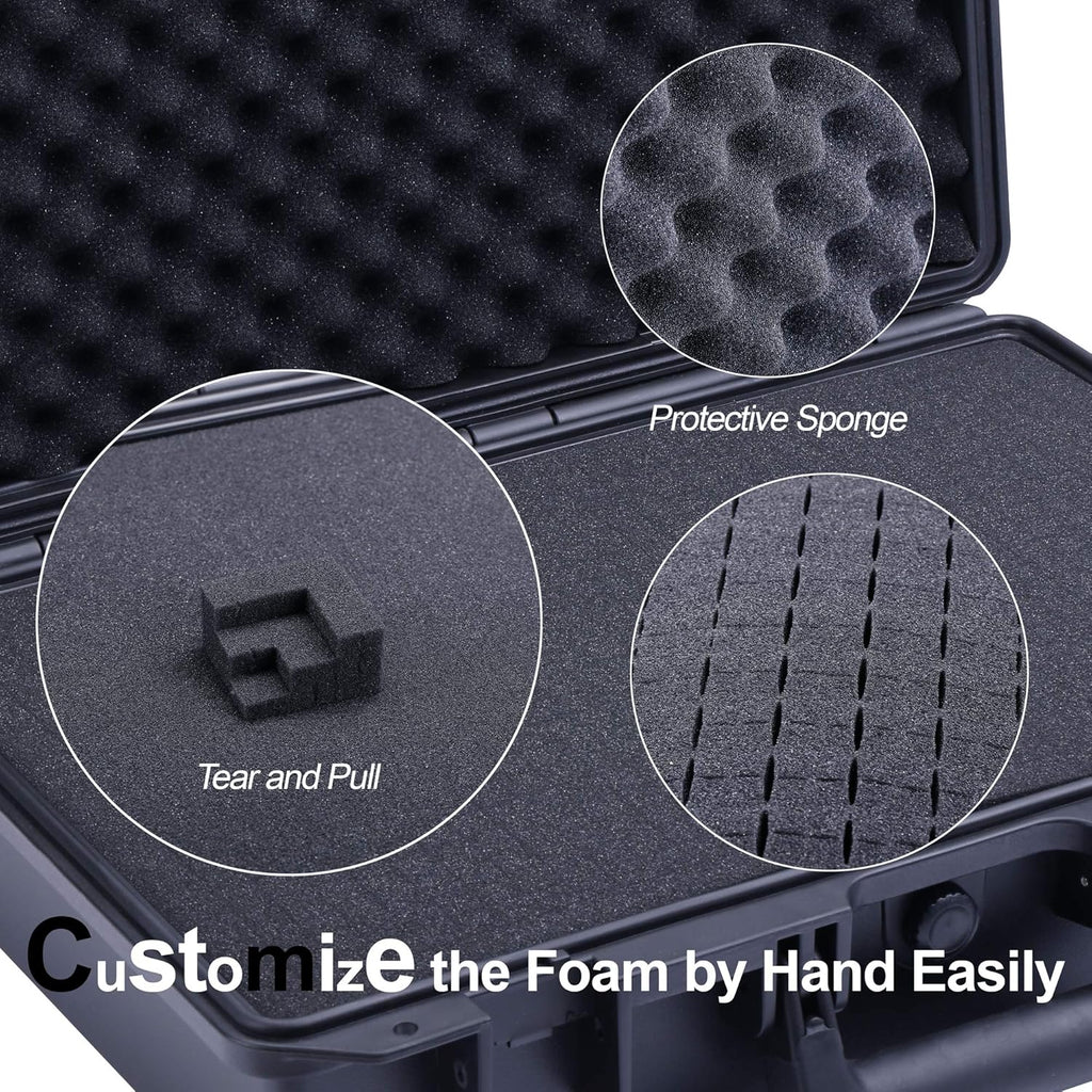 Waterproof Hard Case with Customizable Foam Insert E88114