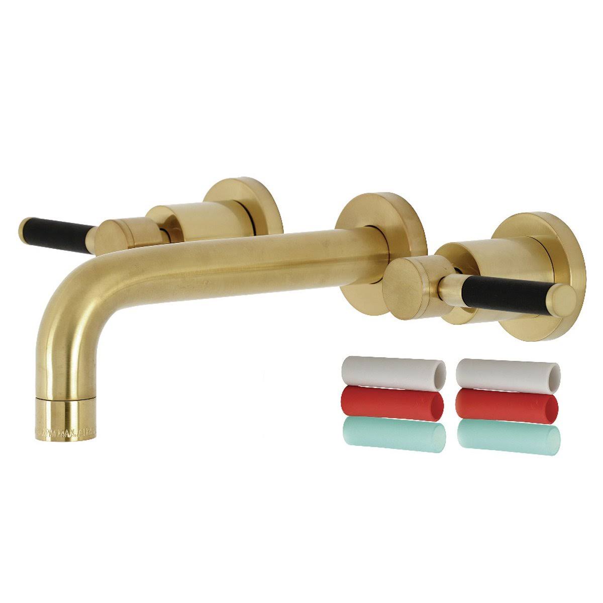 2-Handle Wall Mount Bathroom Faucet, Polished Nickel O983015