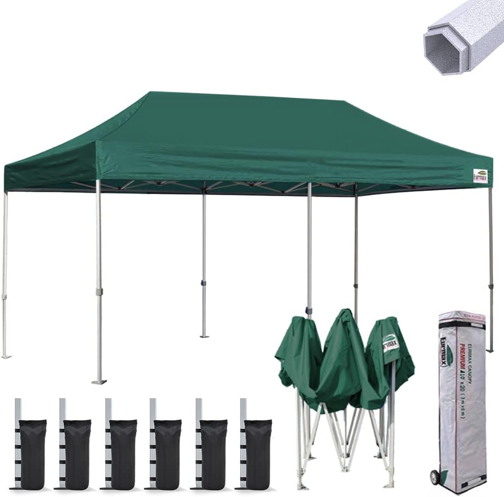 10'x10' Pop-up Canopy Tent with Heavy Duty Wheeled Carry Bag L884