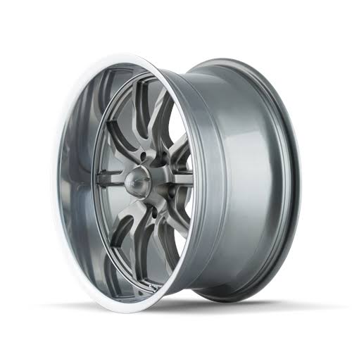 15x22 Grey Wheel with Polished Lip D494523
