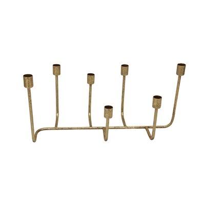 7 Taper Metal Candelabra Gold O809558