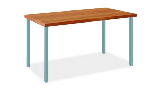 Cherry Top Table with Ocean Blue Base F62402