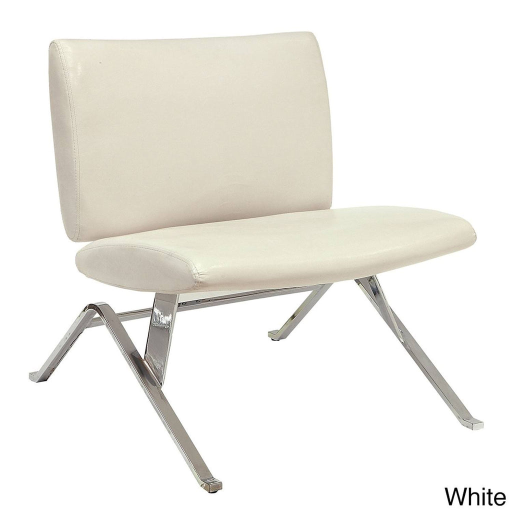 Black Faux Leather Accent Chair A5779