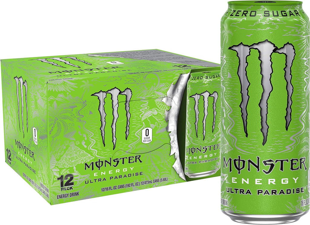 Sugar Free Energy Drink, 16 Ounce (Pack of 12) M8984