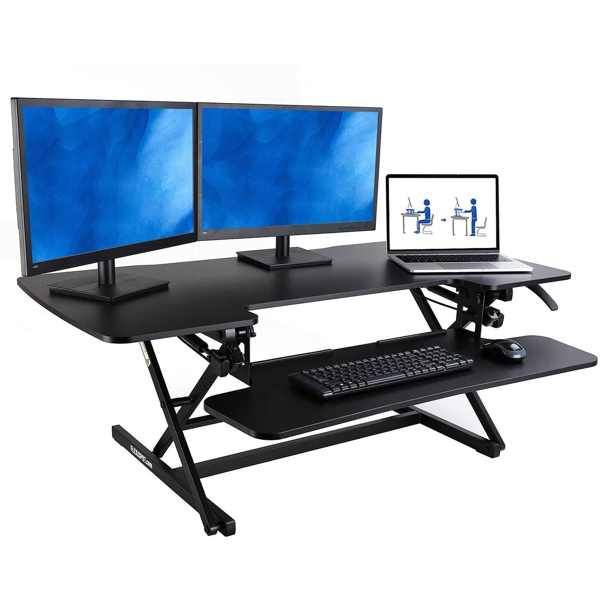 Standing Desk Converter with Height Adjustable Desk Riser C588