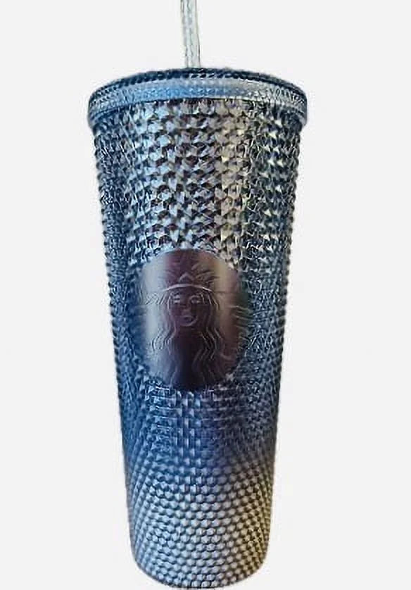 Blue Silver Gradient Ombre Tumbler 24oz W9280