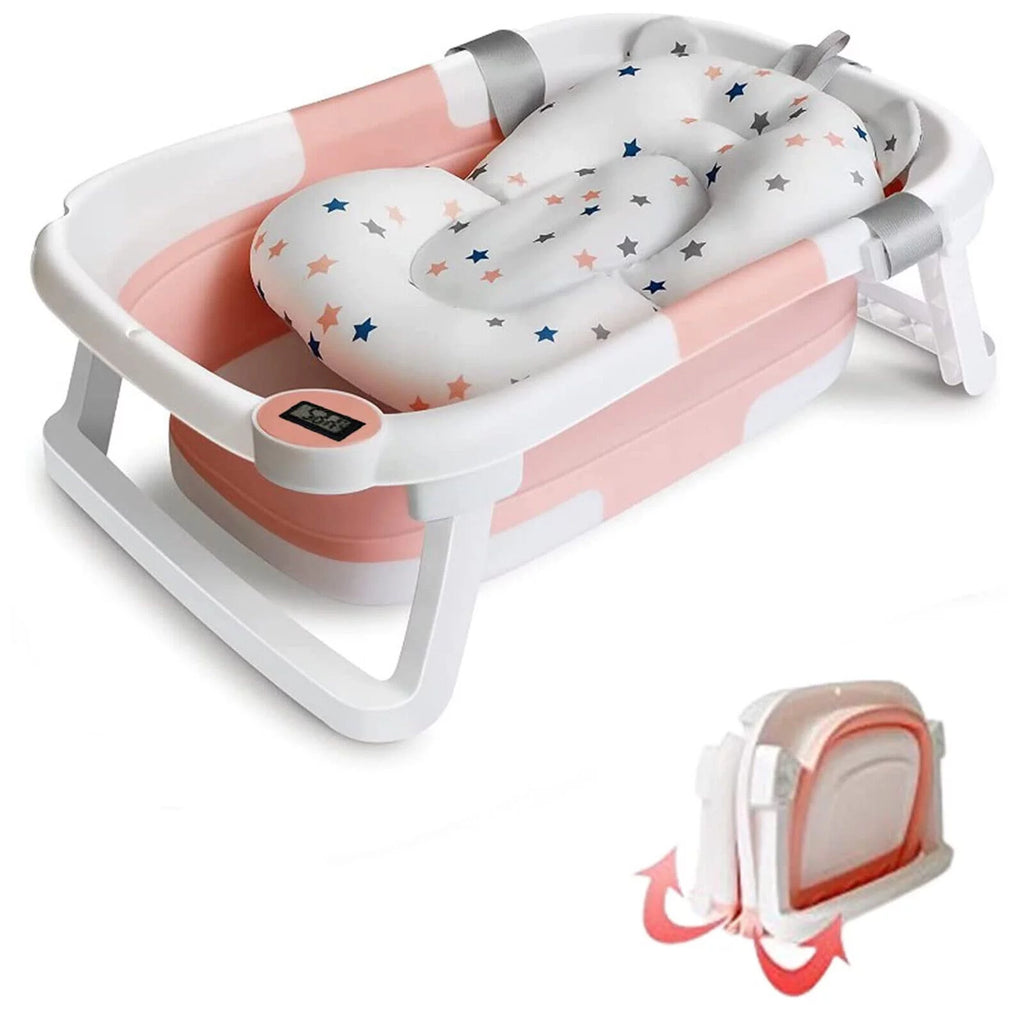 Collapsible Baby Bathtub with Thermometer S9941