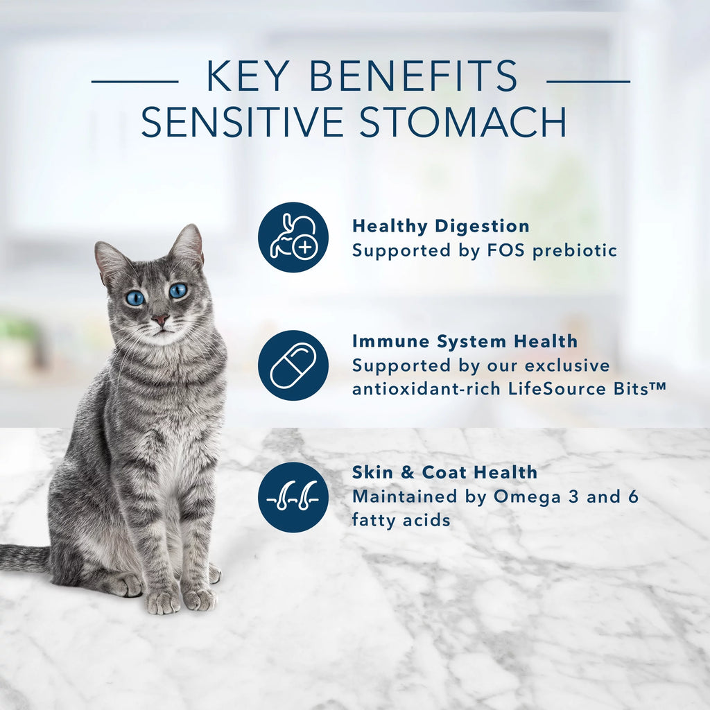 Natural Sensitive Stomach Adult Dry Cat Food Chicken 10lb R132327