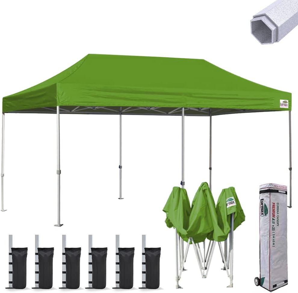 10'x10' Pop-up Canopy Tent with Heavy Duty Wheeled Carry Bag L884