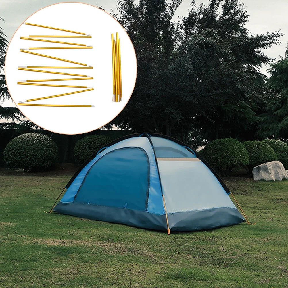 2Pcs Flexible Metal Tent Poles Folding Portable Camping Y6127