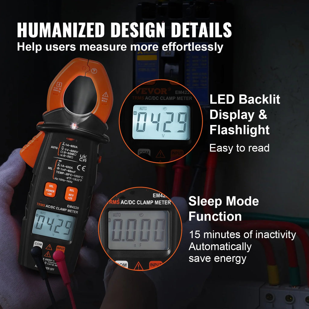 6000 Counts True RMS Digital Clamp Meter O73067