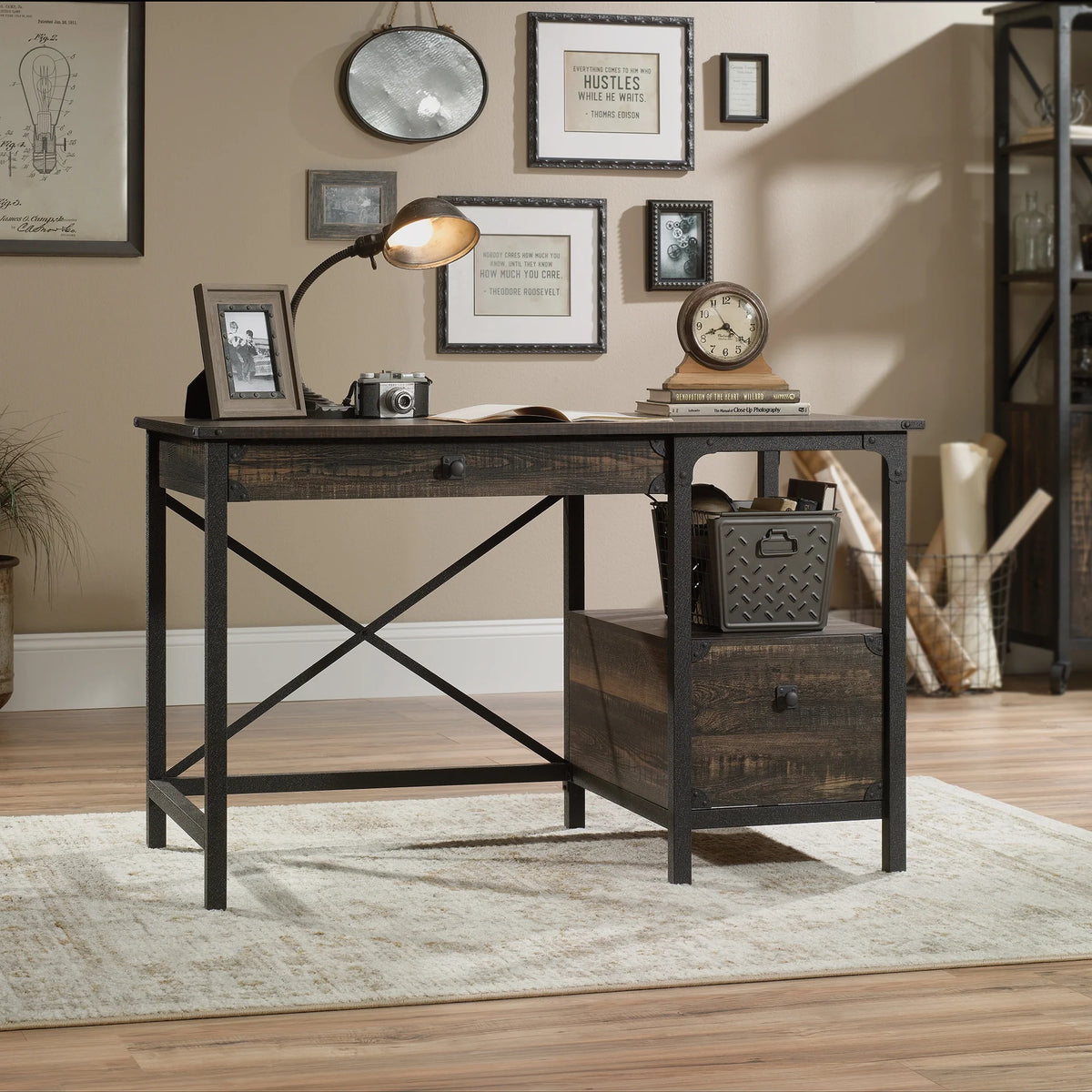Carbon Oak Finish Desk E69132
