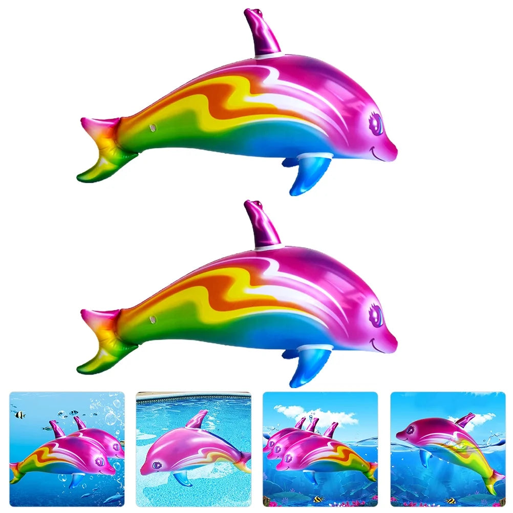2pcs Big Inflatable Dolphin Toys G2561