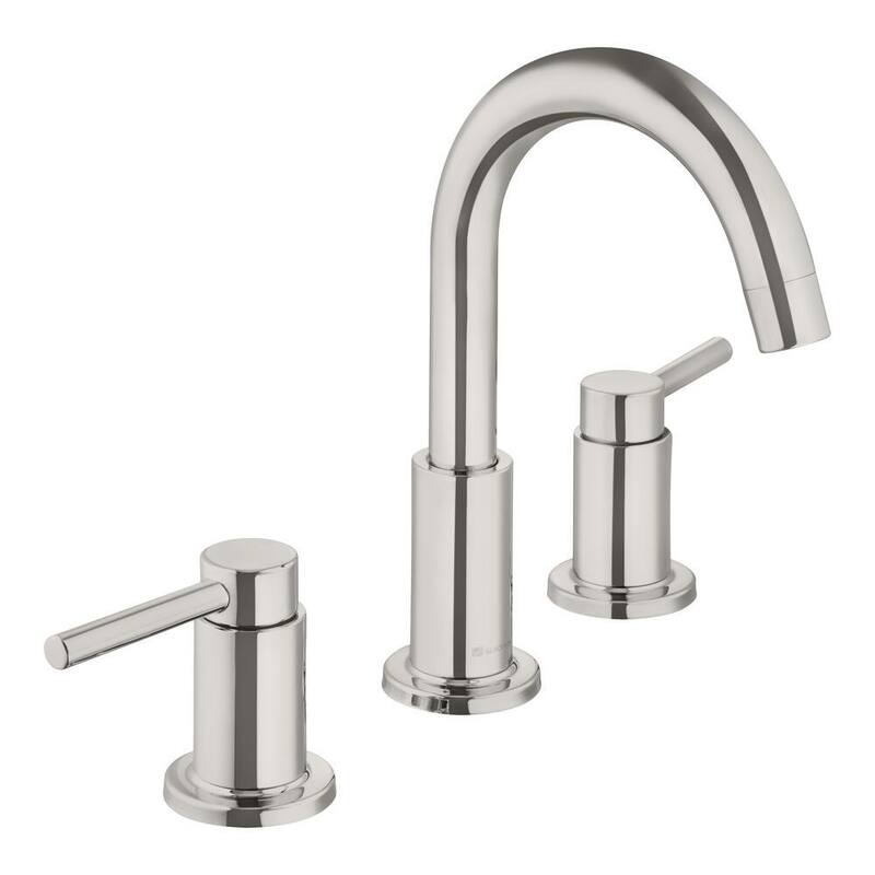 8 in. Widespread Double-Handle High-Arc Bathroom Faucet in Polished Nickel P788