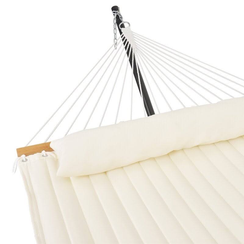 Blue Stripe Padded Hammock with Spreader Bar Q949