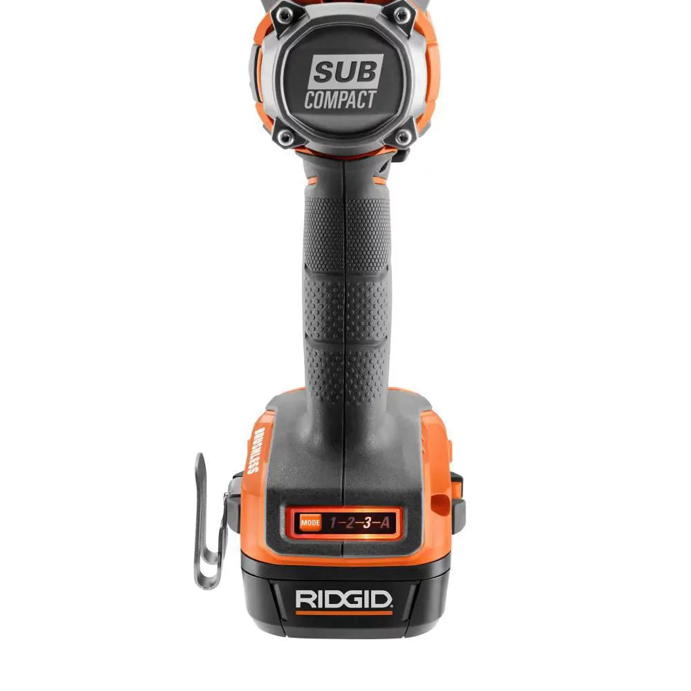 18V Brushless Cordless 1/2 in. Impact Wrench Kit with 2.0 Ah Battery and Charger J775