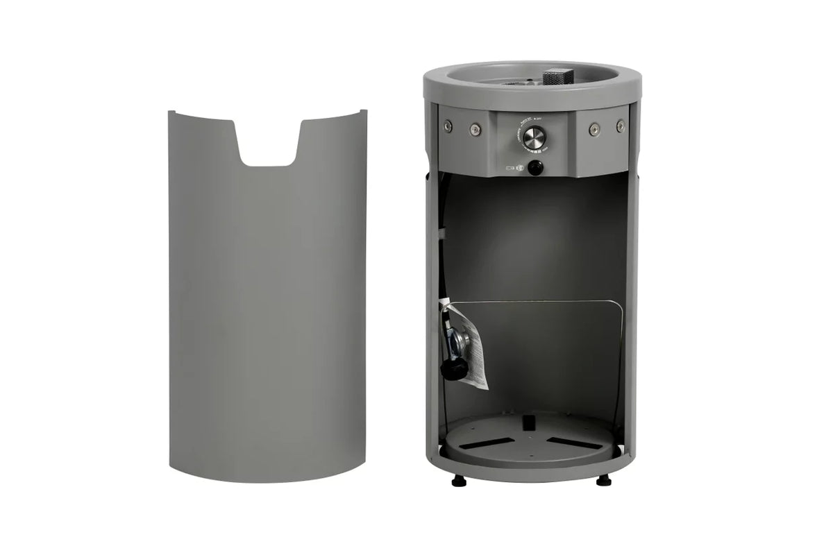 28-inch Tall Propane Gas Outdoor Fire Pit, Matte Black T642574
