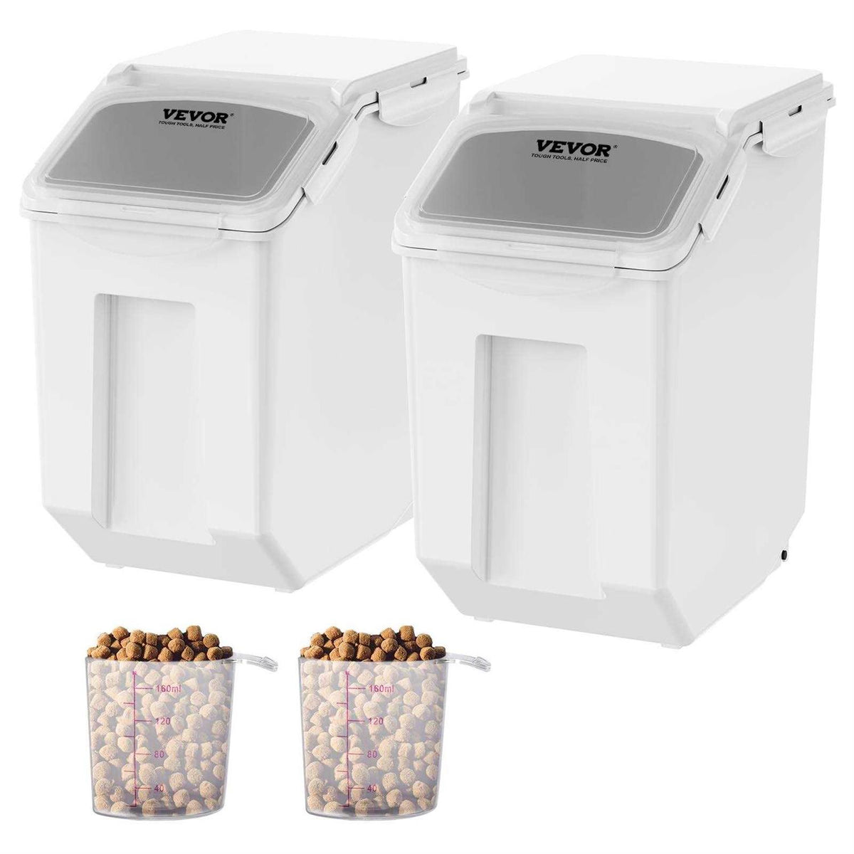 15L Ingredient Storage Bin with Measuring Cups Y605694